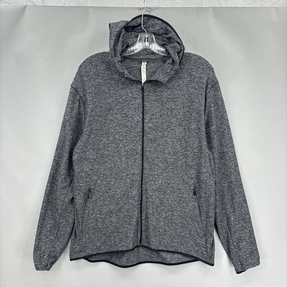 lululemon athletica Other - Lululemon Jacket Mens 2XL Gray Full Zip Surge Hooded Sweatshirt Athletic Running